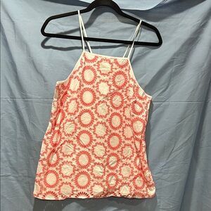 Banana Republic Red and Cream Camisole